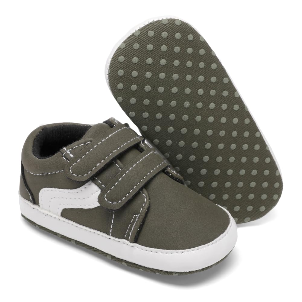 Clowora Unsex - Scarpe in tela per neonati, suola morbida, antiscivolo, casual, per neonati, 3-18 mesi