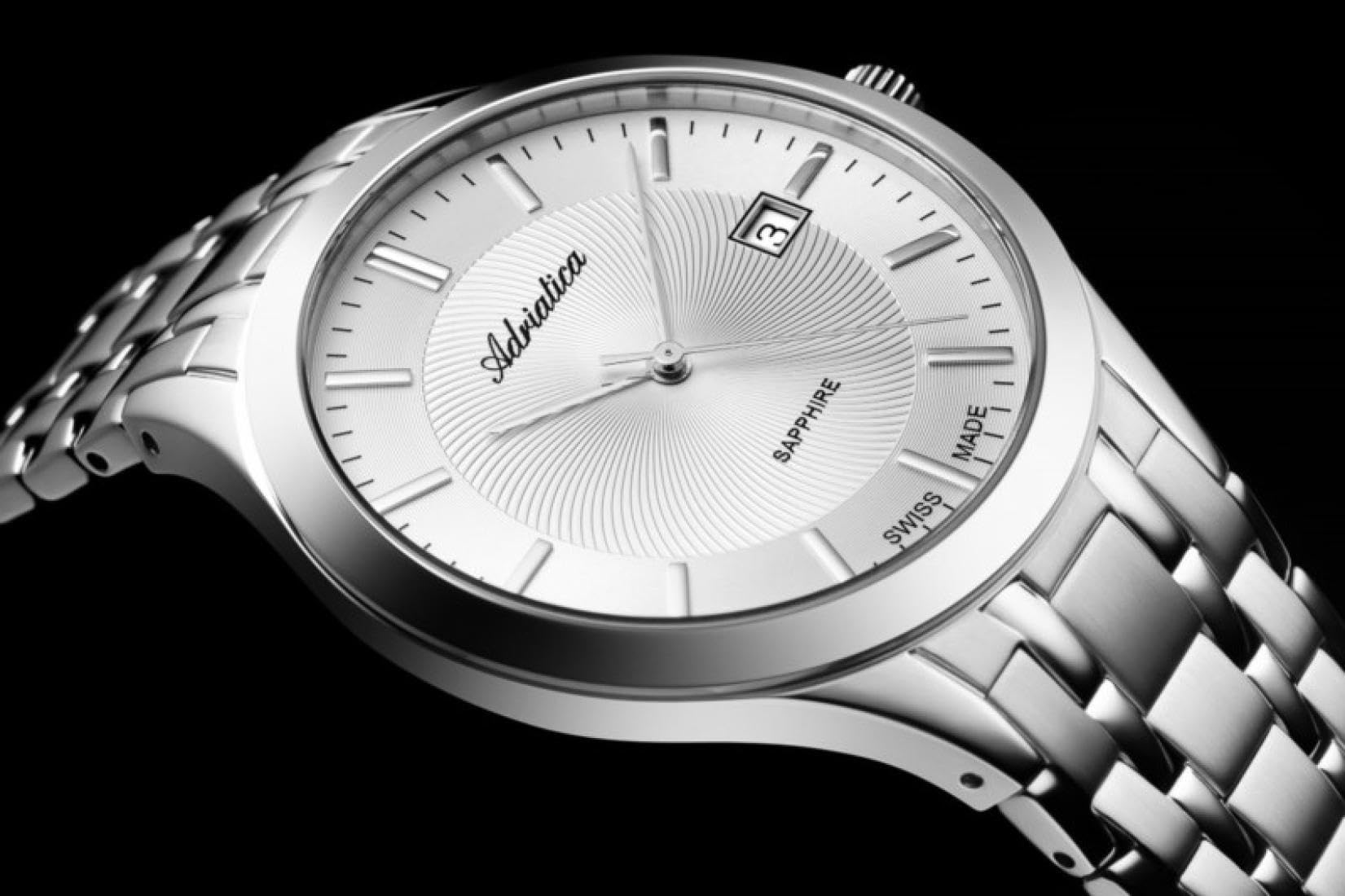 Zegarek męski ADRIATICA model A1236.5113Q w kolorze srebrnym na stalowej bransolecie