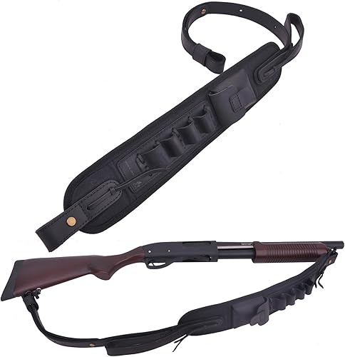 Soporte de munición de cuero para rifle de caza para 3030 .357 .45 .45-70 .22 12GA 20GA