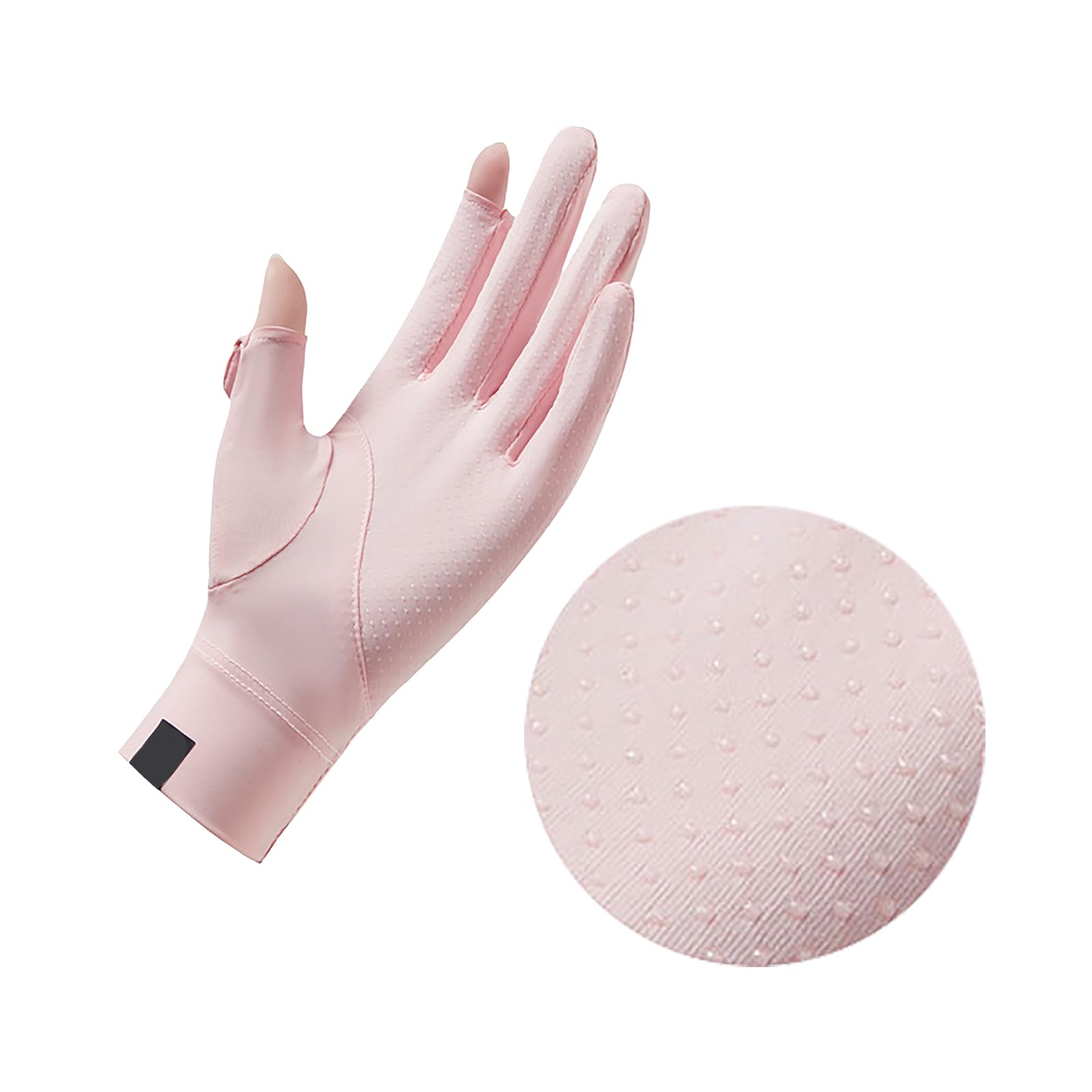 FakeFace Gants de Protection UV Femme Respirent UPF 50+ Eté Léger Gants Antidérapants à Écran Tactile Gants de Conduite Doigts Complet pour Randonnée Cyclisme Golf Pêche