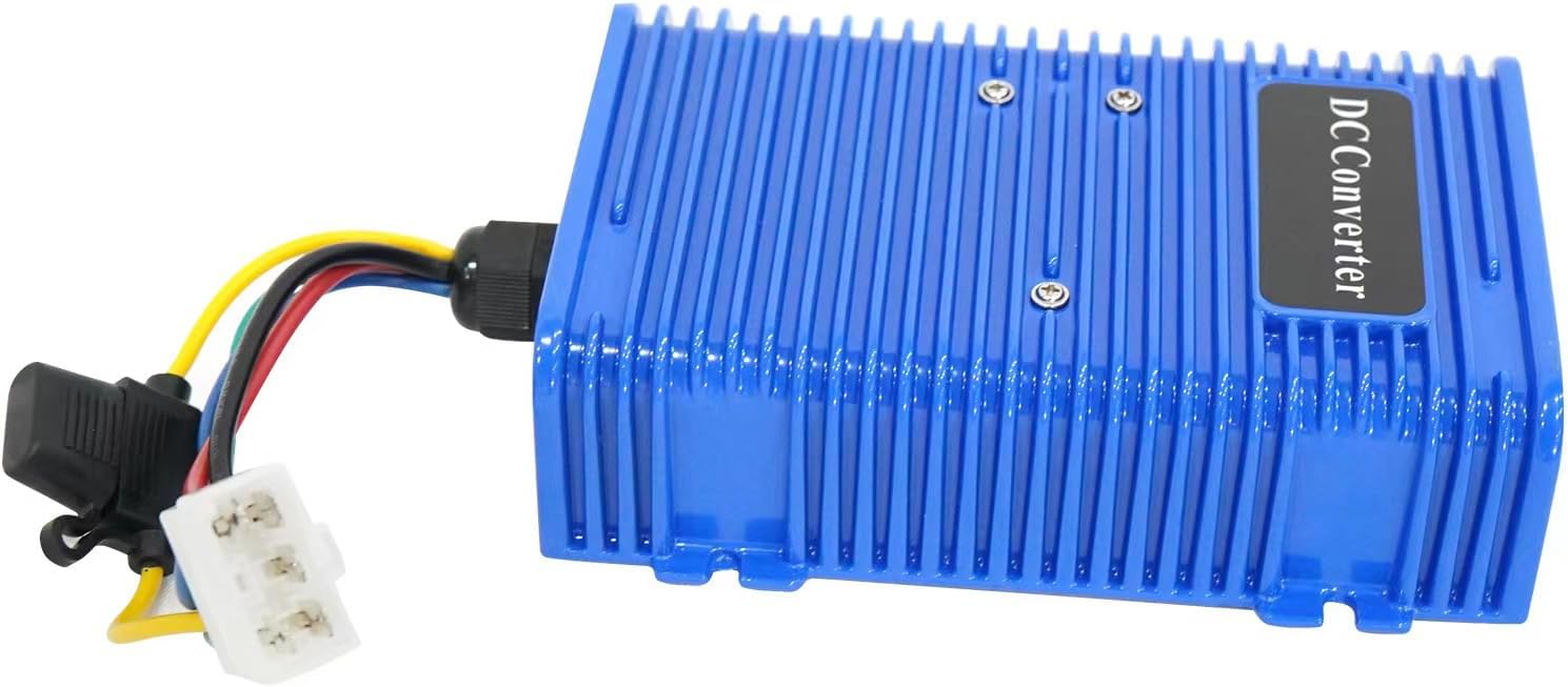 48 to 12 Volt Reducer for Golf Cart - 30A 360W Voltage Converter, IP68 Waterproof, Fits EZGO Club Car Yamaha (36V Input Supported)