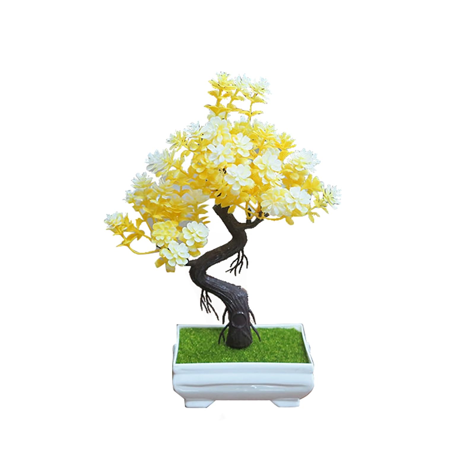 matumou Artificial Potted Tree Bonsai Simulation Plant Home Decor Table Centerpieces