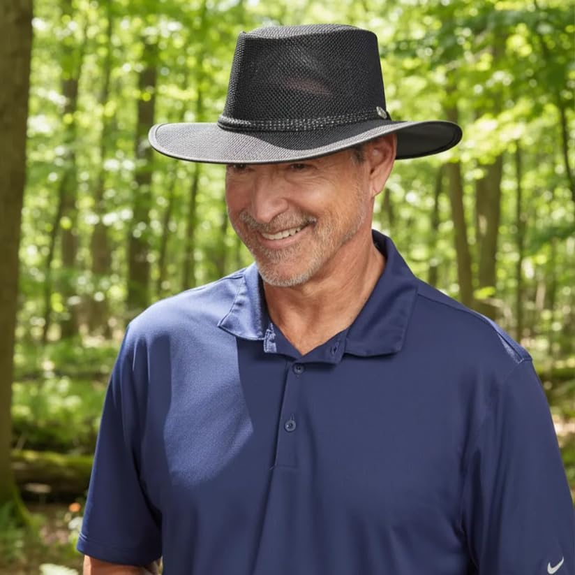 American Hat Makers Cabana Wide Brim Sun Hat | Handcrafted, Breathable, UPF 50 & Water-Resistant | Perfect for Outdoors - Image 2