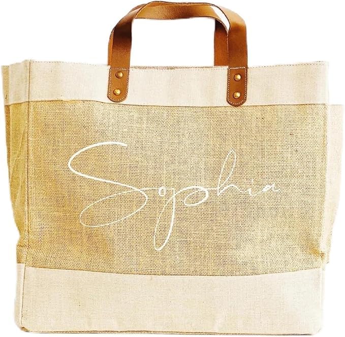 KUSH EXPORT Personalized Jute Tote Bag | Eco-Friendly Carry Bag for Gifting, Daily Use, Events, Shopping & Brand Promotions