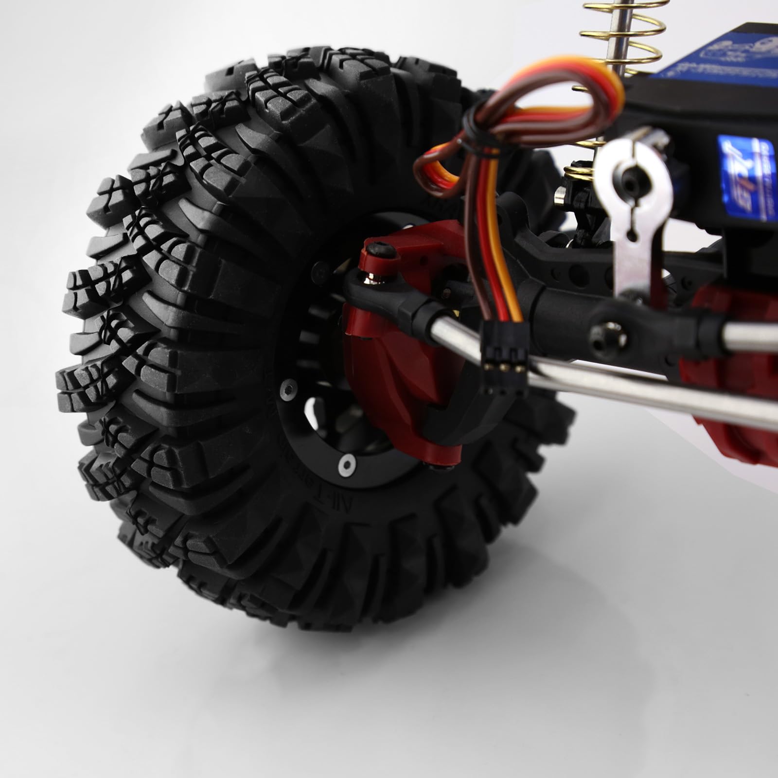 REDSPIDER 1.9 Crawler Tires ?4pcs?Soft Rubber Mud Slingers Tyres RC crawler tires all terrain use?for Axial SCX10 90046 Redcat Gen8 RC4WD D90 TF2 MST 1/10 RC Crawler