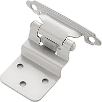 Vista 1 de Ravinte 30 paquetes (15 pares) Bisagra de inserción blanca de 3/8" para gabinetes de cocina/baño/muebles y puertas, Bisagras de cierre automático