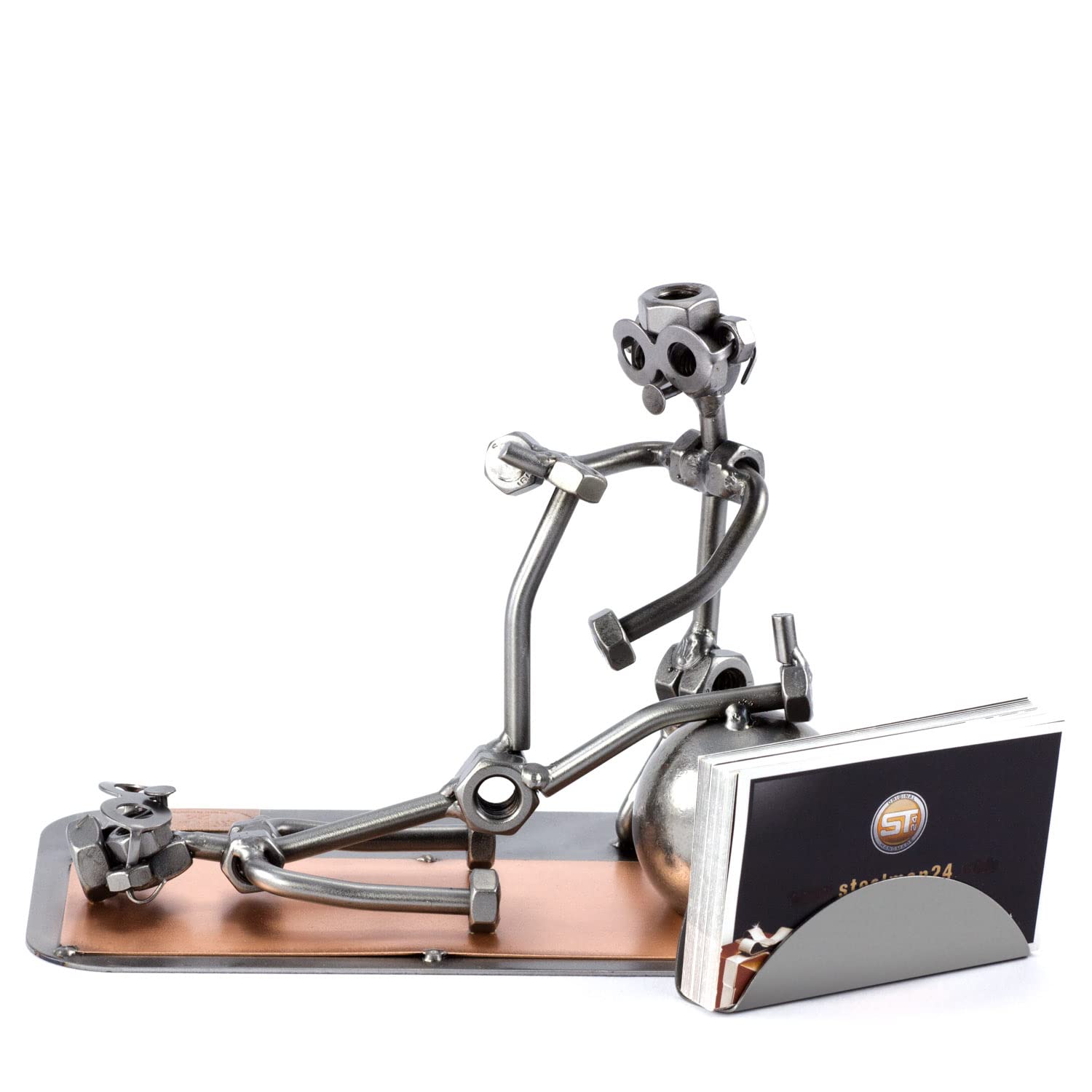 Steelman24 Figurine Ostéopathe En Métal – Sculpture Artisanale Made In Germany – Idée Cadeau Originale Pour Passionnés De Santé