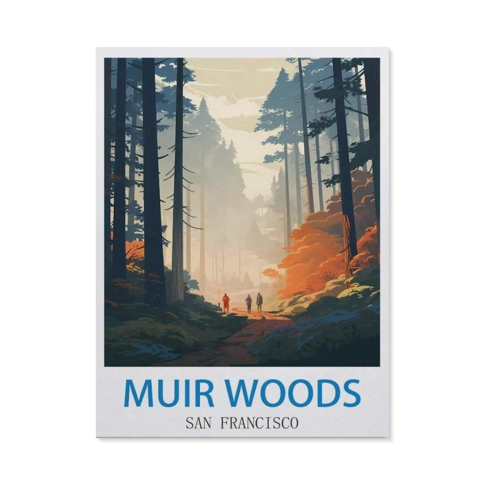 BEAYODKP 5D Diamond Painting Kits，Muir Woods San Francisco（40x50cm）