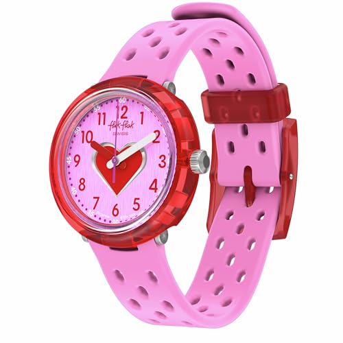 Flik Flak Girl Kids Watch Biosourced Quartz Waterproof Fizz in Pink
