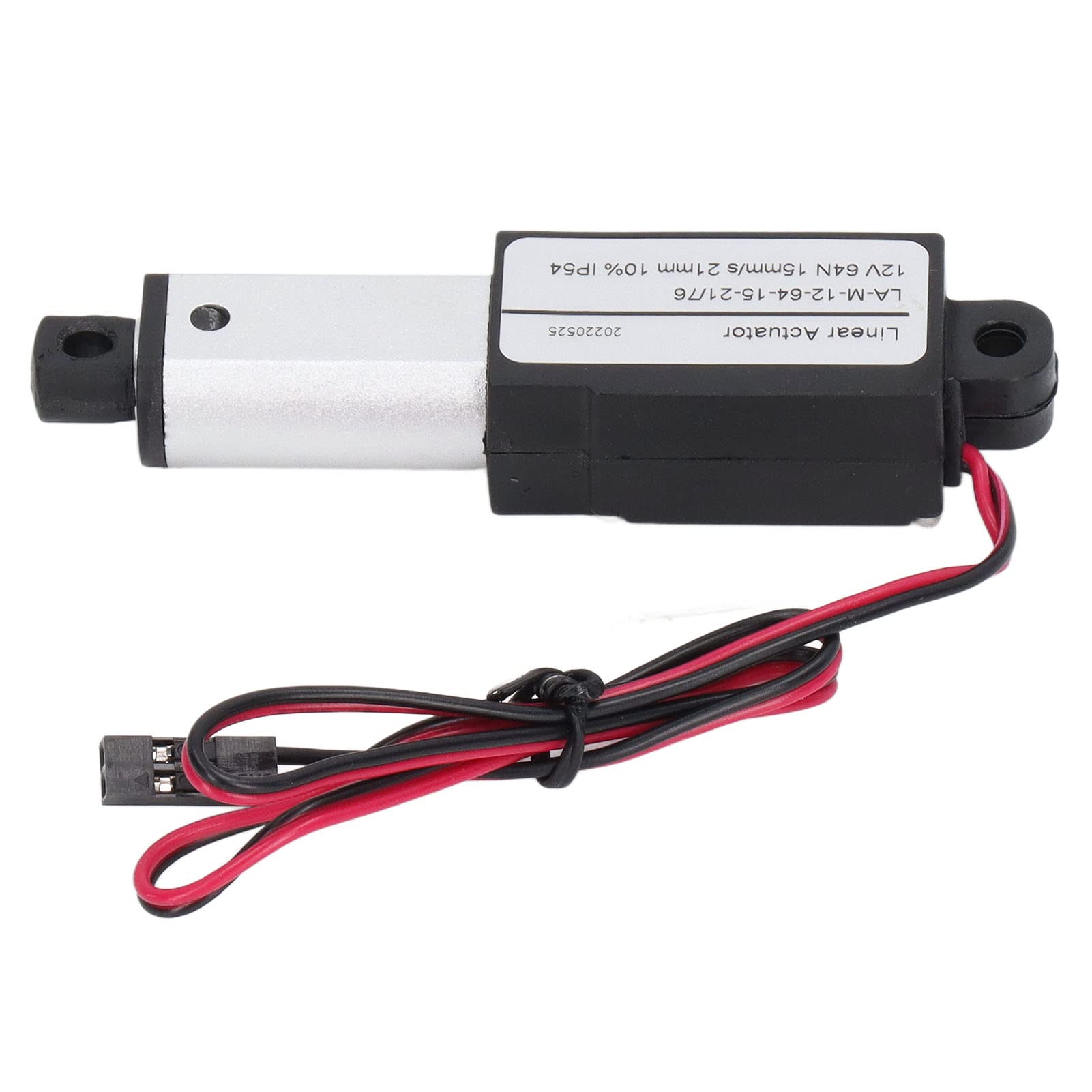 Electric Micro Linear Actuator, Aluminum ABS 12V Miniature Motor for Agricultural Equipment, with Overcurrent, Short Circuit, Overload and Overvoltage (21mm)