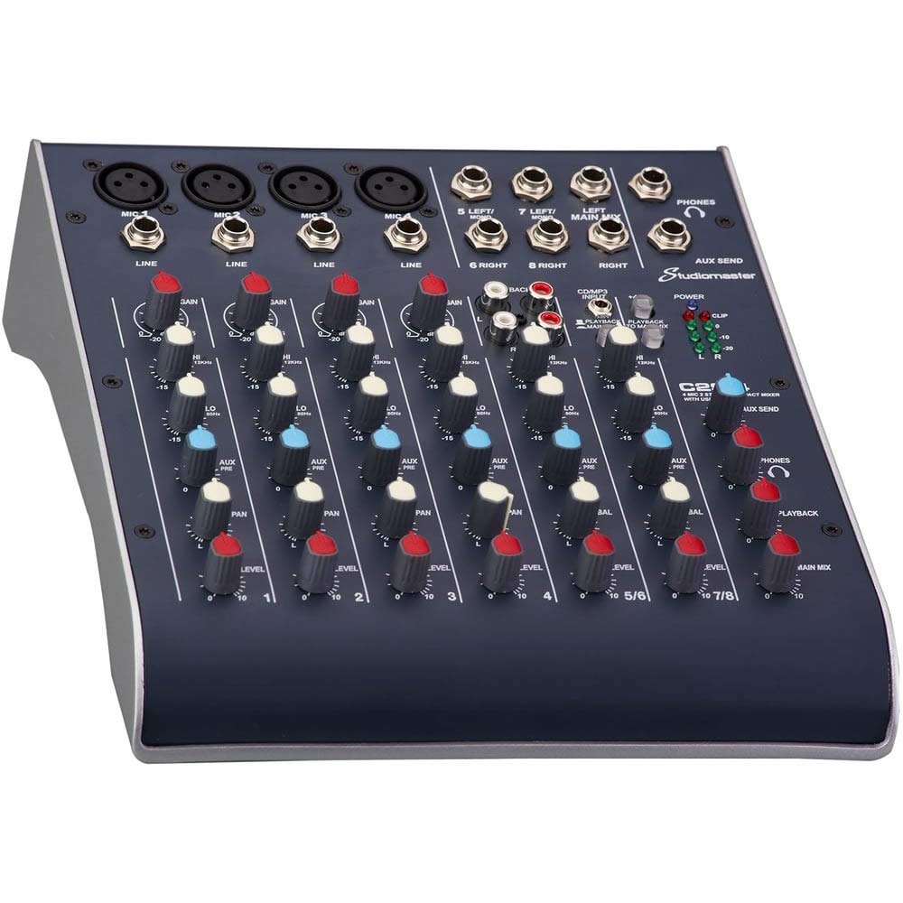 StudiomasterC2S-4 4 Channel Compact USB Mixer