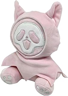 1/2Pcs Glow in The Dark Plush Doll- Ghosty Plush Toy| Soft Stuffed Toy Pillow, Gifts for Kids Children,Halloween Ghost Movie Scream Character, Horror Ghost face Plushie