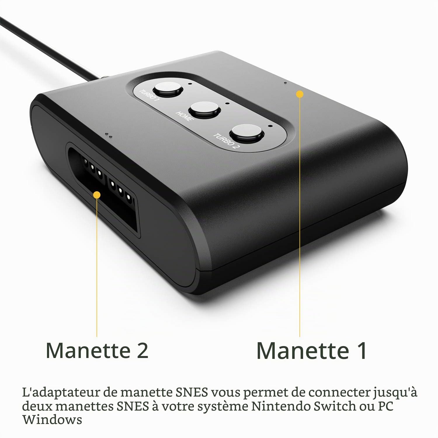 MAYFLASH Adaptateur de Manette Snes pour Switch/Switch 2 & PC Windows Snes Converter MF105