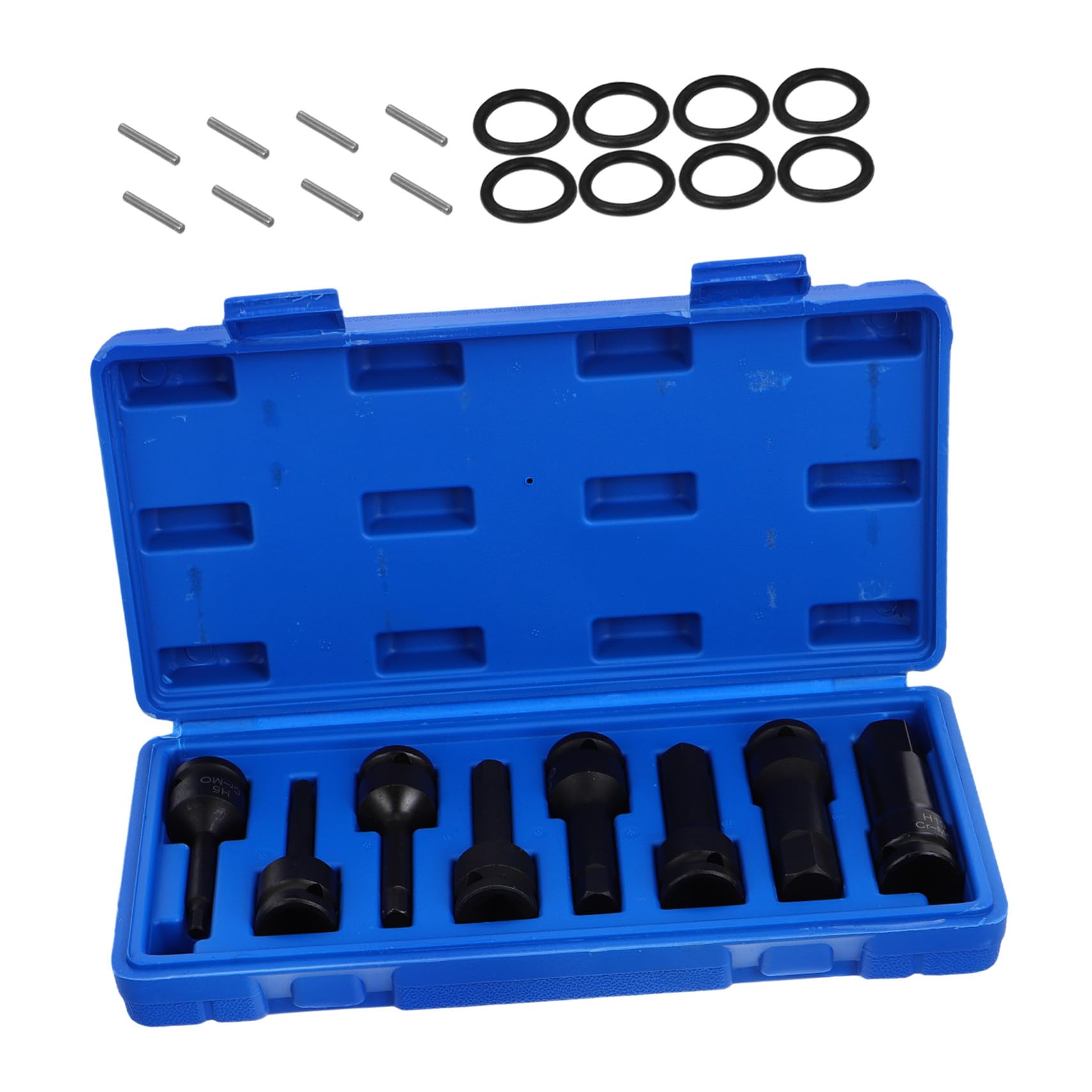 VALICLUD Teiliges Schlagschrauber Nuss mit Integriertem Hexagon Bit Langlebige Leichte Steckschlüssel für Vielfältige Mechanische Einsätze Sicher und Kompakt für Mobile Verwendung