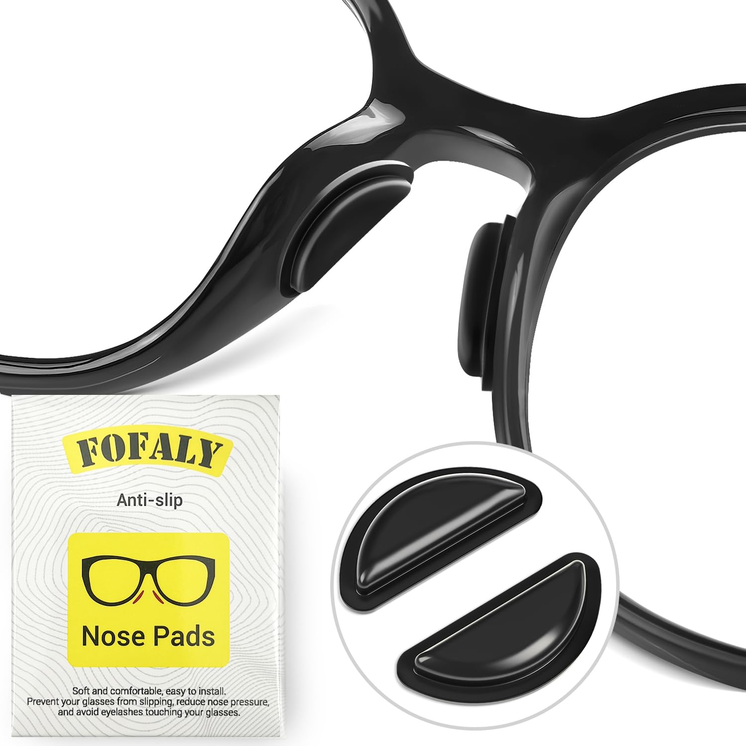 Nose Pads for Glasses,Anti-Slip Eyeglass Nose Pads Airbag Cushions