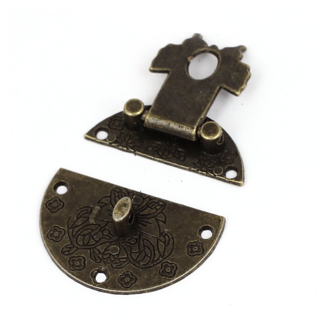 Loquet/fermoir De Caisse Style Antique – Ronde Bronze – 100 Mm – Uxcell