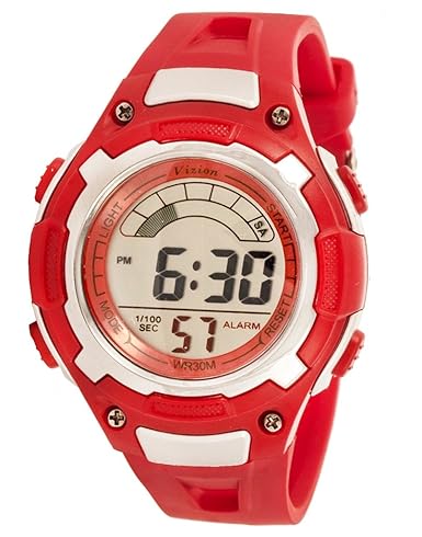 Vizion Digital Multi-color Dial Sports-Alarm-BackLight Watch For Kids-W-8529019-8