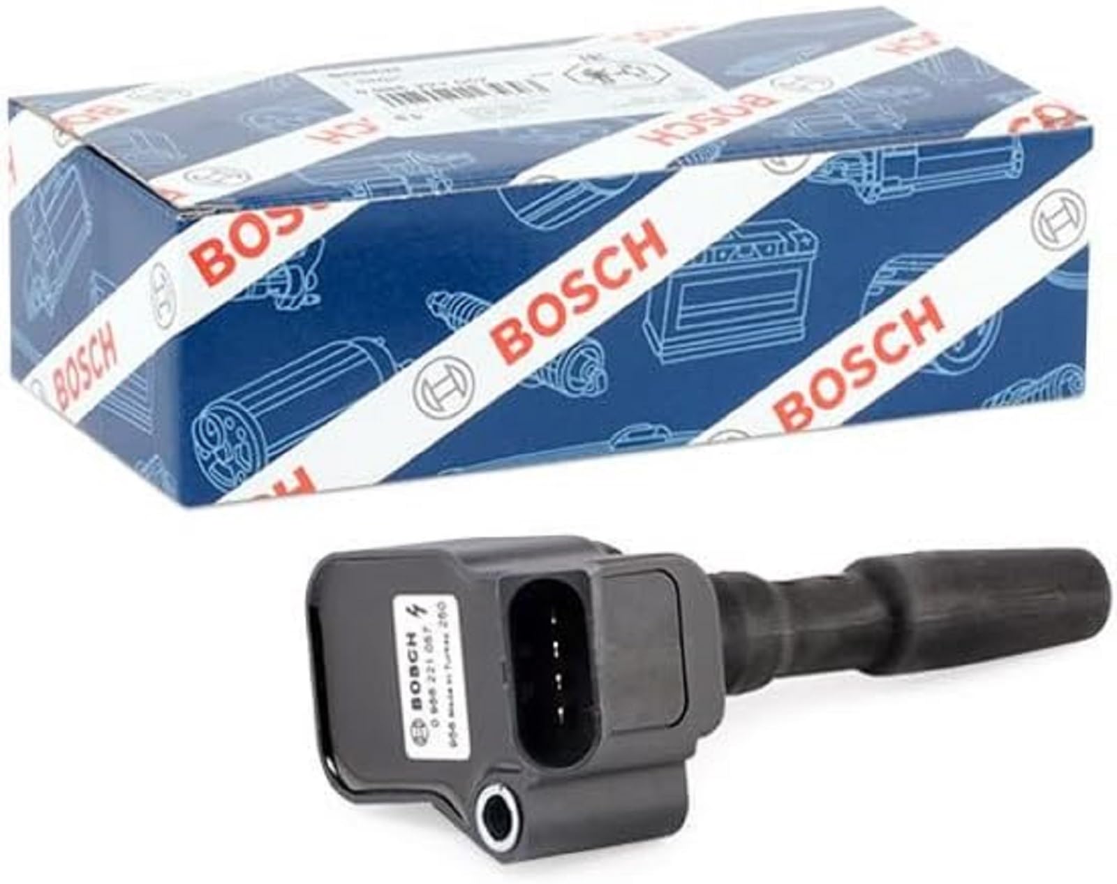 BOSCH Bobina d'accensione 0986221057 Compatibile con: AUDI A1, A1 City Carver, A1 Sportback, A1 Sportback, A3, A3 Cabriolet, A3 Limousine, A3 Limousine, A3 Sportback, A3 Sportback, A4 B9, A4 B9 Avant