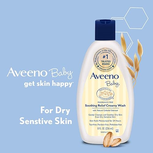 Miniatura 3 de Aveeno Baby Calmante Alivio Cremoso Lavado con Avena Natural para Piel Seca y Sensible 8 fl oz
