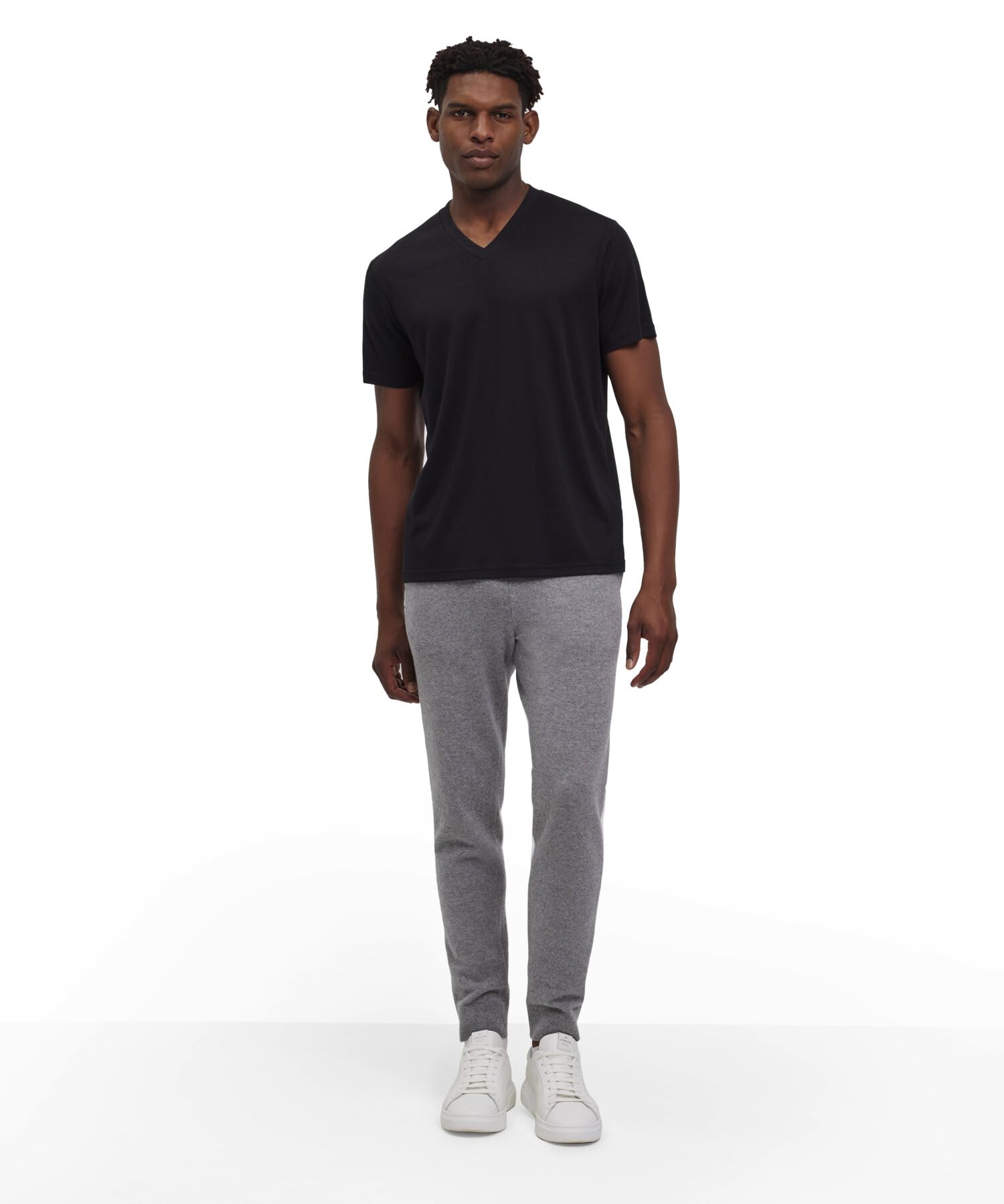 FALKE Basic Soft Lyocell/Cotton V-Neck tee M S/S SH Lyocell Algodón Suave Manga Corta Cómoda Ligera Camiseta Hombre (Pack de 1)