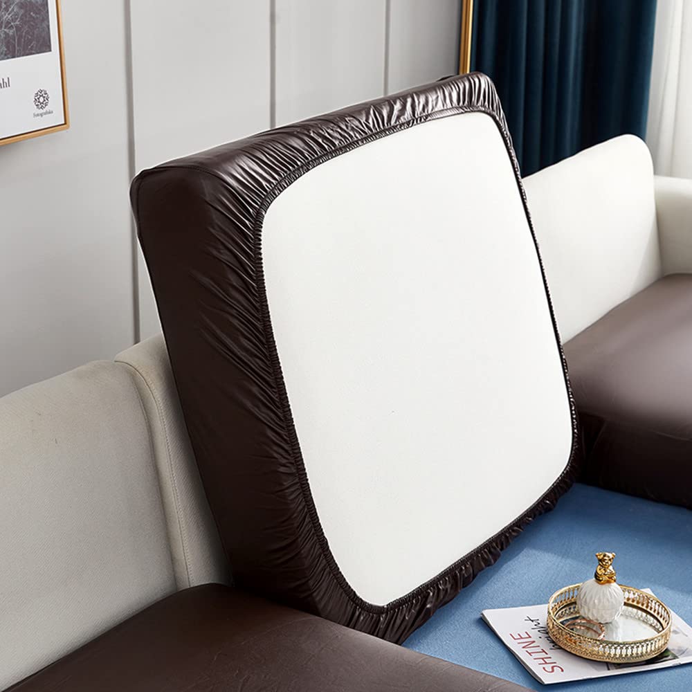 Artificial Leather Sofa Cushion Cover with High Elasticity Waterproof and Oil Resistant Protection