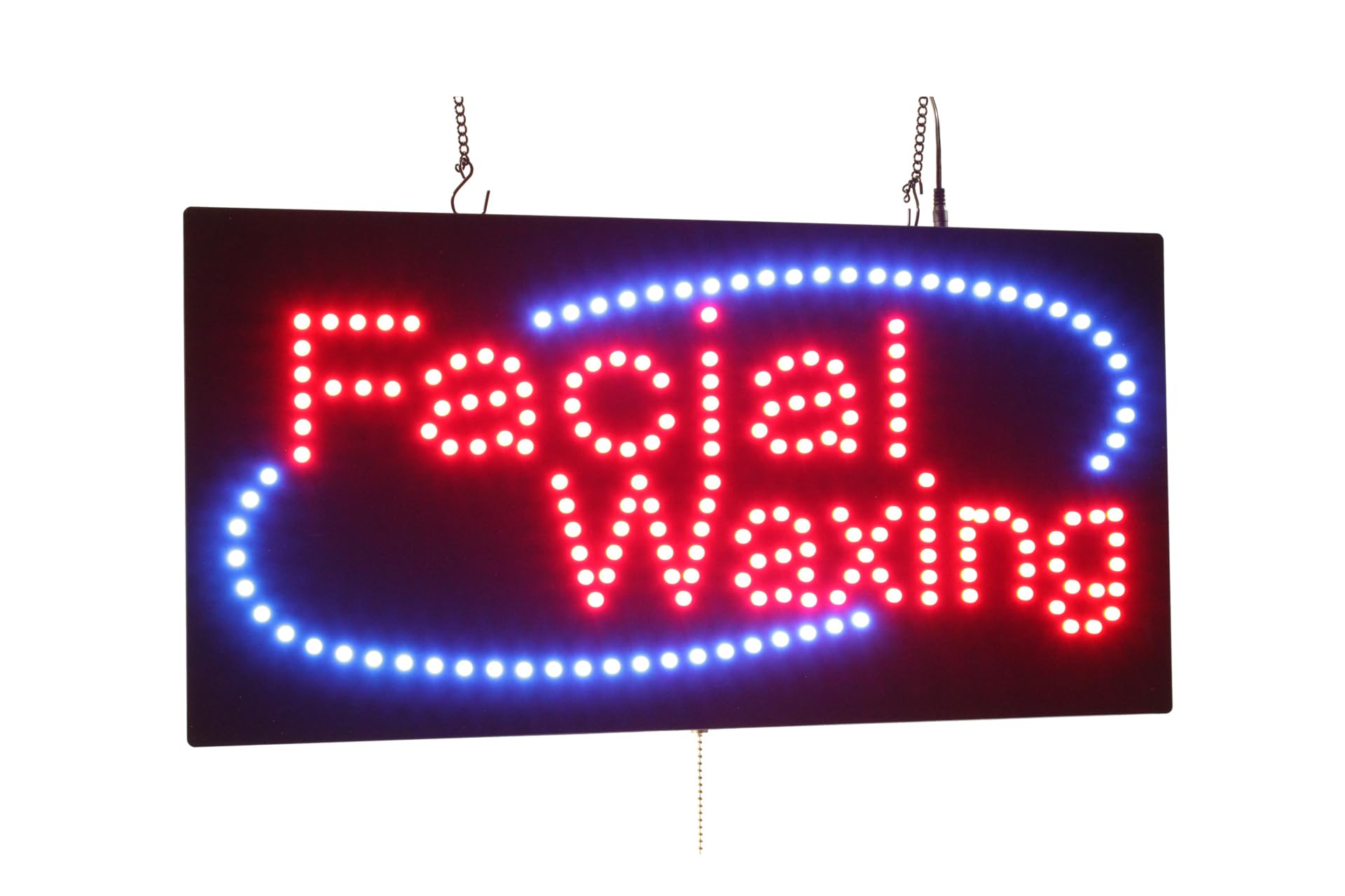 Facial Waxing Sign, 24"x12", 60x30cm, TOPKING, LED, Neon, Florescent, Signage, Signboard, Display, Billboard, Screen, Grand Opening, Gift