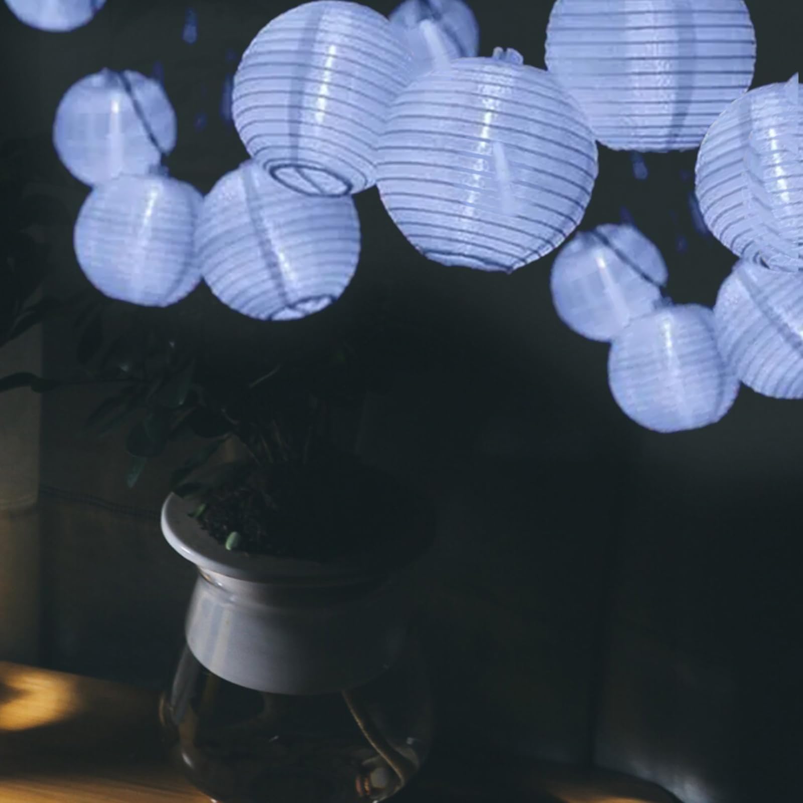 LED Fairy Lights Lanterns Outdoor Solar 6.5 m 30 LED Lanterns 8 Modes Waterproof Solar Lighting Solar Fairy Lights Outdoor for Garden, Yard, Wedding, Party Decoration, Balcony, Christmas, Party - Image 4
