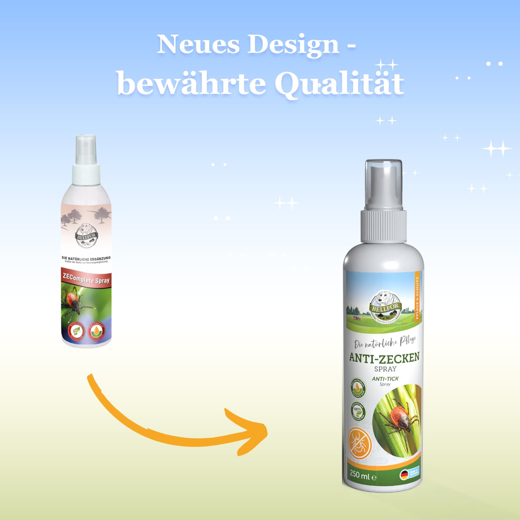 Bellfor Anti-Tiques Spray Chien – 250 ML. Protection Naturelle Contre Les tiques pour Chiens à Base d'huile de Coco. Répulsif Efficace offrant Une Protection Longue durée Contre Les tiques.