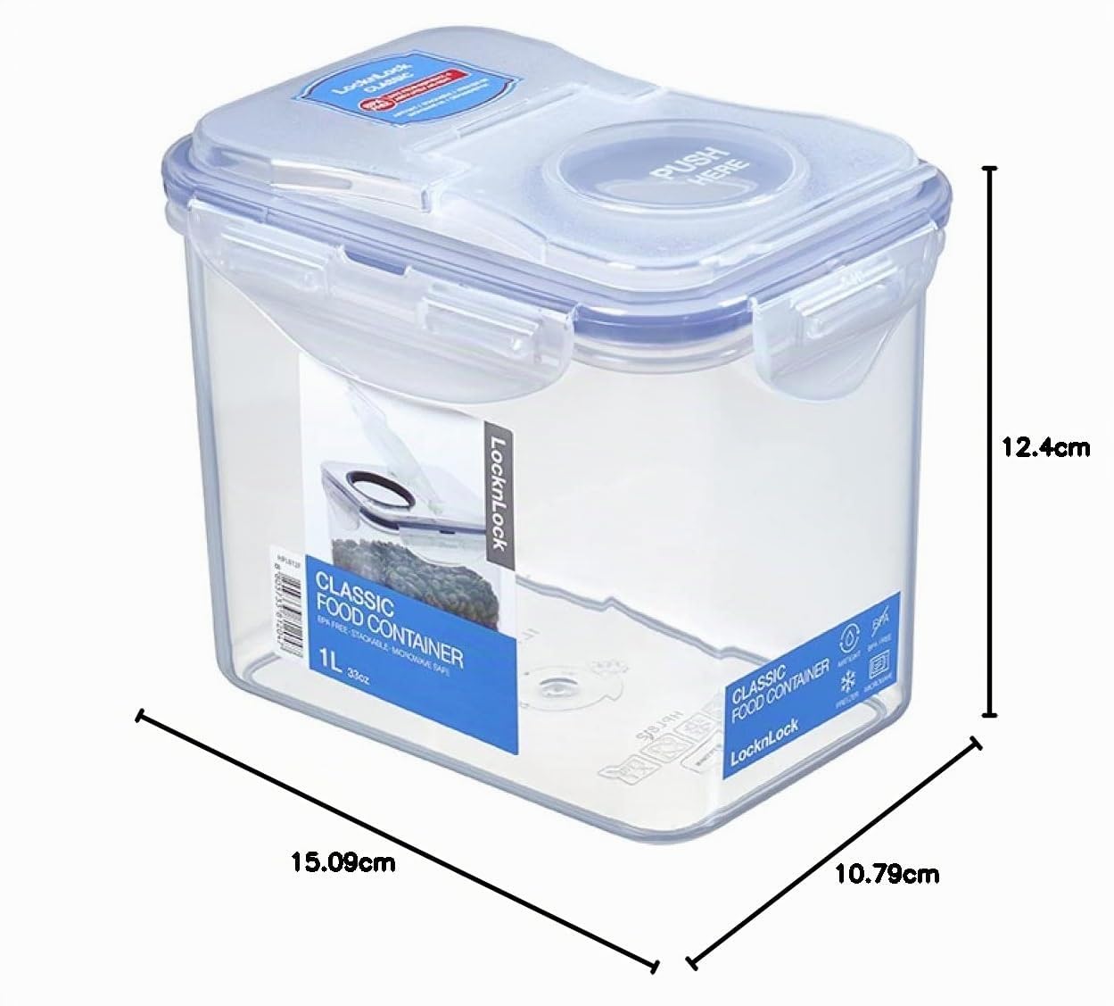 Lock & Lock Frischhaltedosen Set 6-teilig HPL 812F je 1,0 Liter