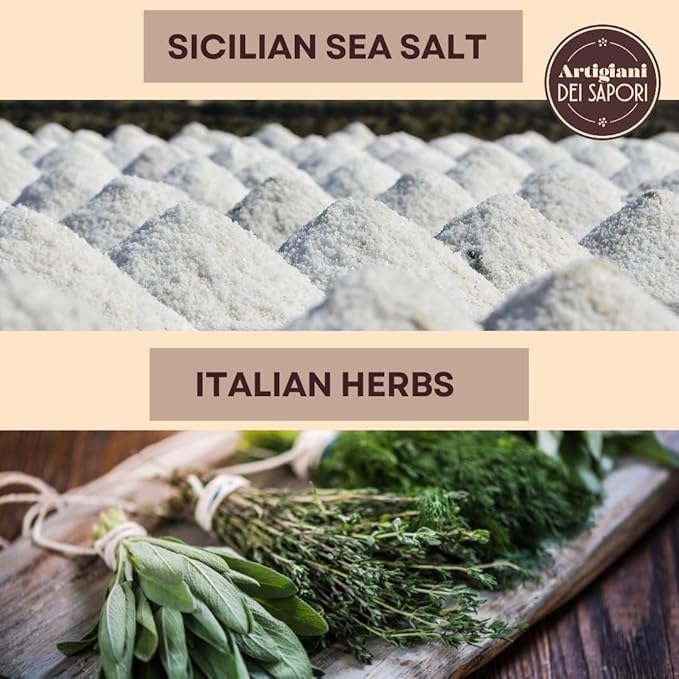 Sal Marina Artesanal de Sicilia con Ajo y Hierbas 7 oz miniatura 5