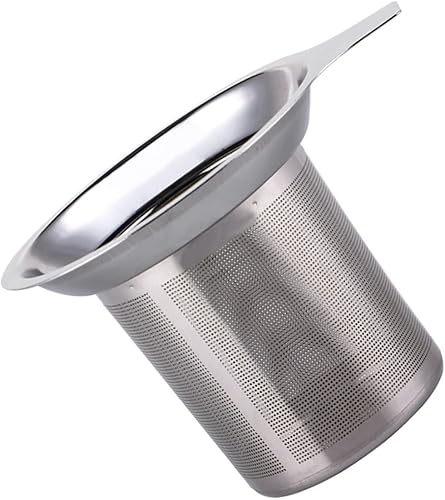 Miniatura 3 de BESTonZON Filtros de café, 2 unidades, para restaurante de té, reutilizables, para tazas, cesta de tienda, cocina, filtro de acero para el hogar,