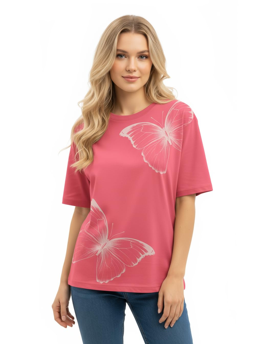 HELLCAT Red Printed Oversized T-Shirt for Women - Review, Price and Buying Guide