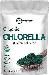 Micro Ingredients Organic Chlorella Powder, 20 Ounces | Broken Cell Wall for Complete Absorption | Raw Superfood Supplemen...