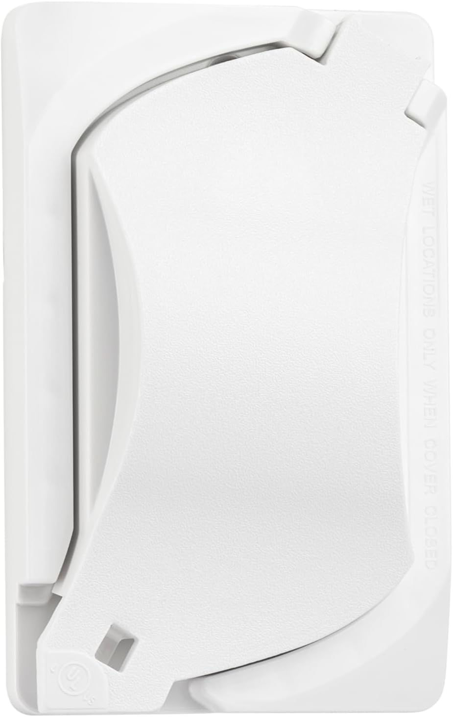 Sealproof Universal Weatherproof Nonmetallic 1-Gang Outlet Cover, UL Listed, White