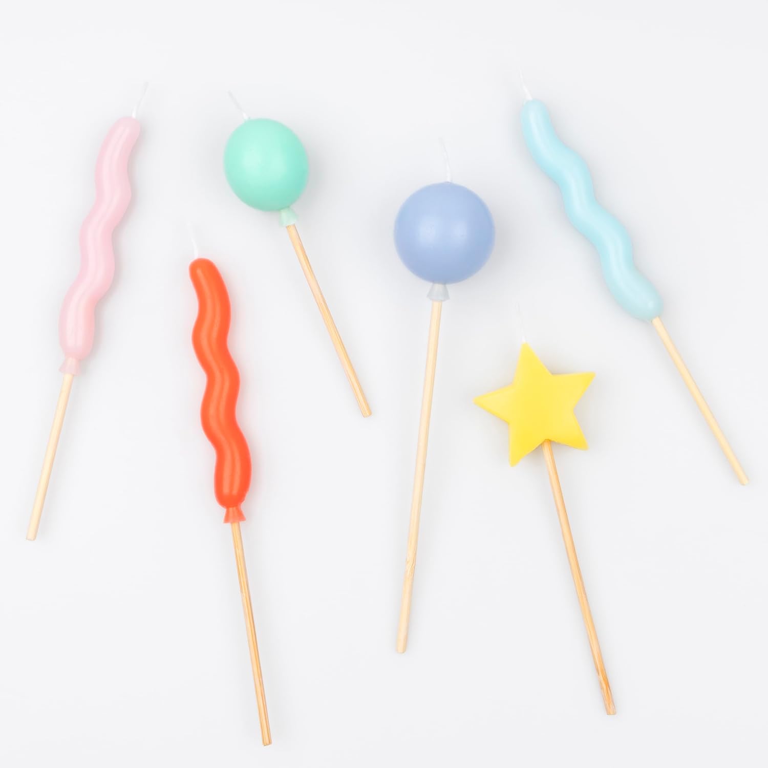 Meri Meri Balloon Candles (Pack of 6), Birthday Cake Candles