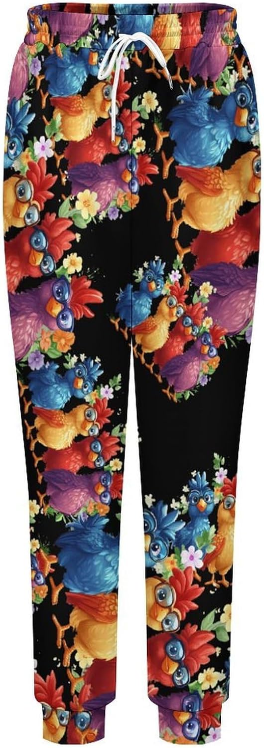 Chicken Mom (3) Men's Pants Athletic Workout Sweatpants Jogger Casual Pant for Sports Home