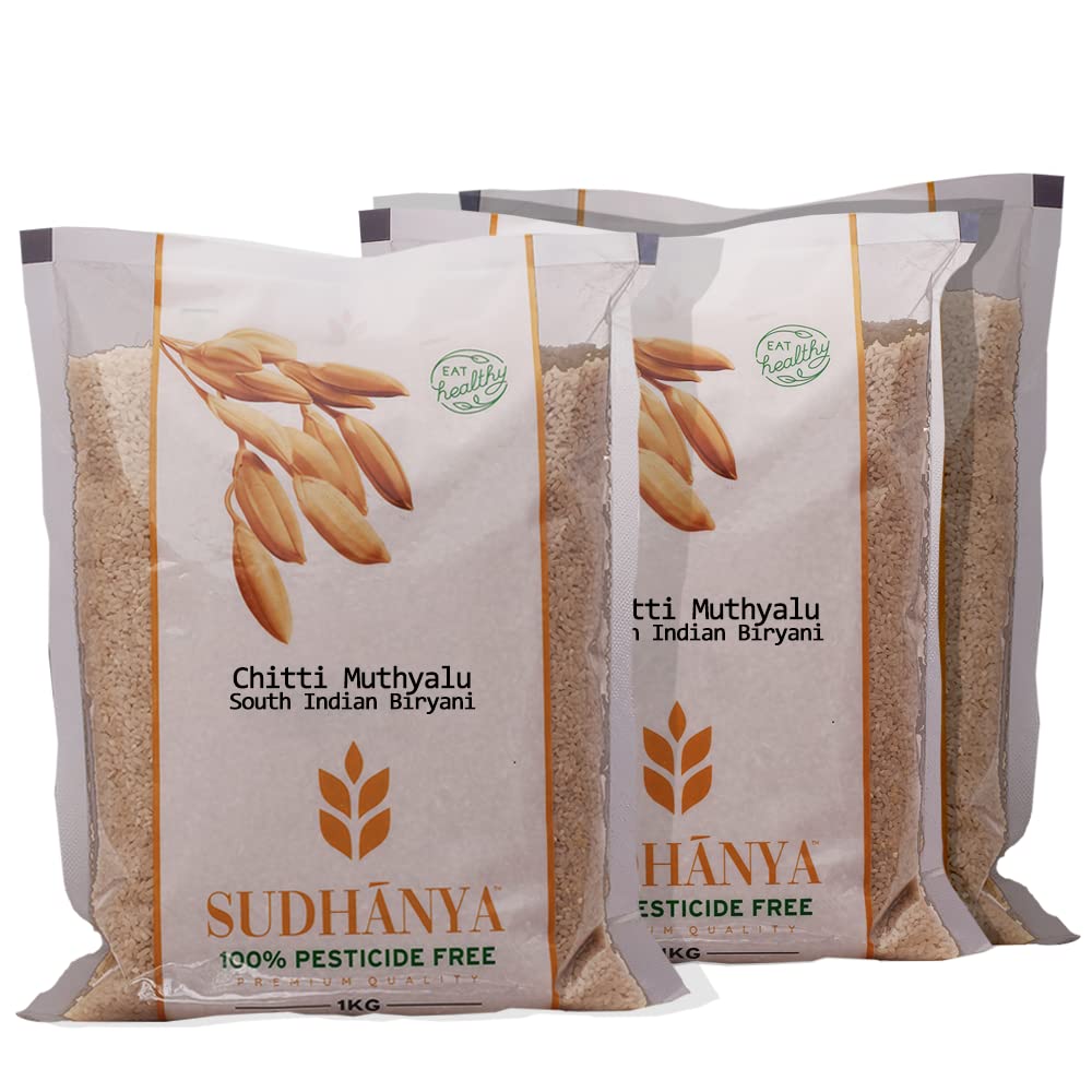 Sudhanya Chitti Muthyalu South Indian Biryani Rice, Suitable for Pulao