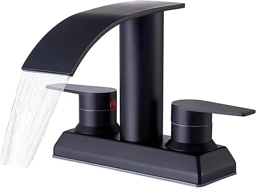 Ufaucet Grifo de baño negro mate