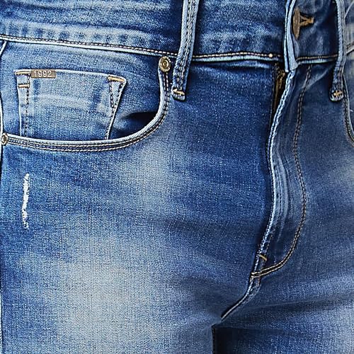 Image of Spykar Men's Rover Regular Fit Mid Rise Casual Jeans
