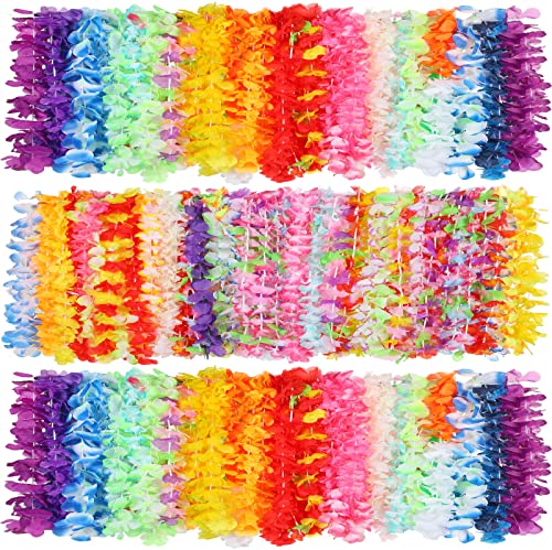 Collares hawaianos de flores para bodas en la playa y vacaciones de verano