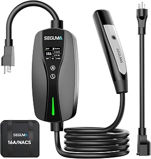 SEGUMA Level 1/2 Tesla Charger, 6-16A NACS EV Charger with NEMA 5-15 Plug