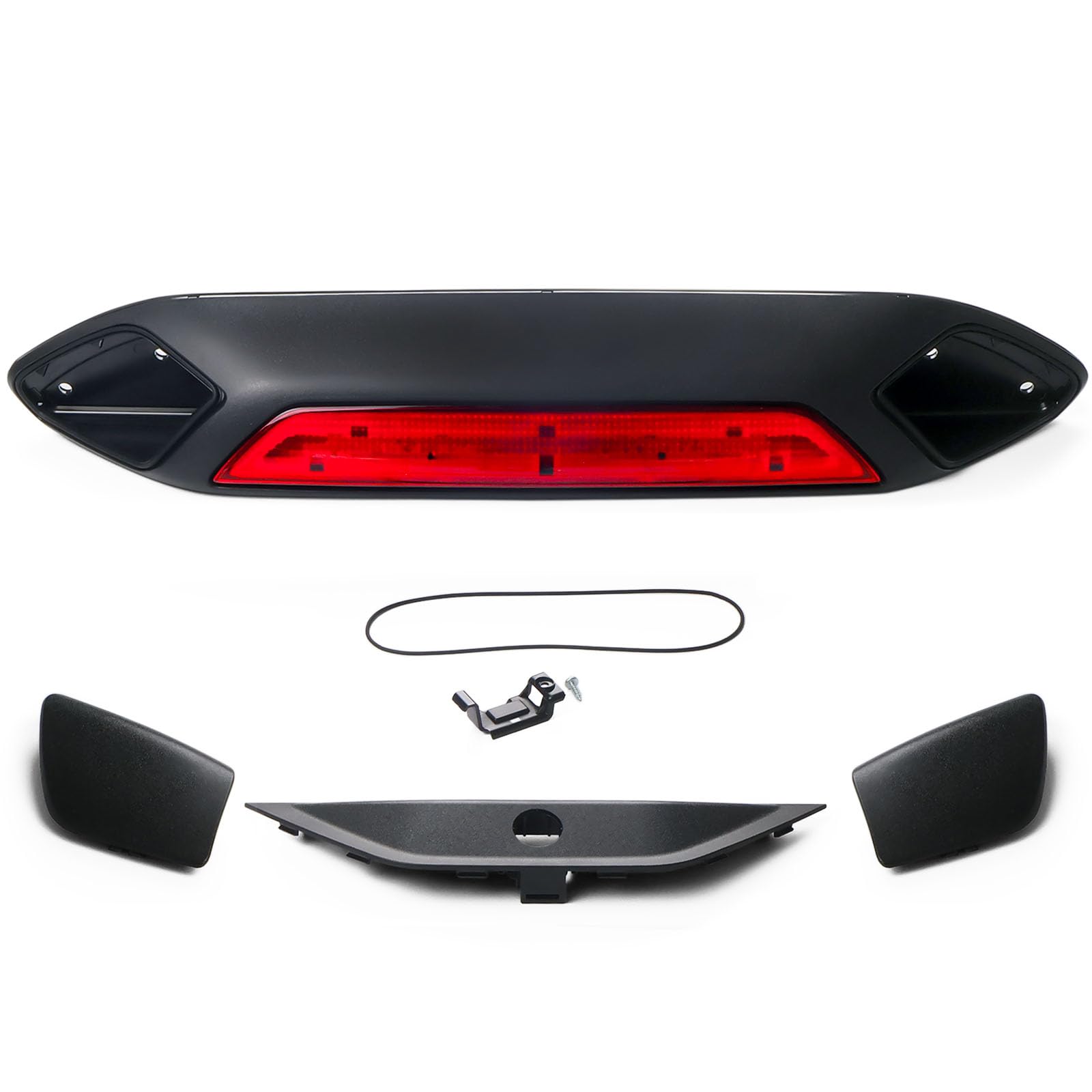 923-127 LED Third Brake Light Assembly Fit for Ford Transit 150 250 350 350 HD 2018-2019, Rear Upper High Mounted 3rd Stop Lamp Lights w/Parking Trim Cap Replace# JK4Z-13A613-AG, JK4Z-13A613-AA