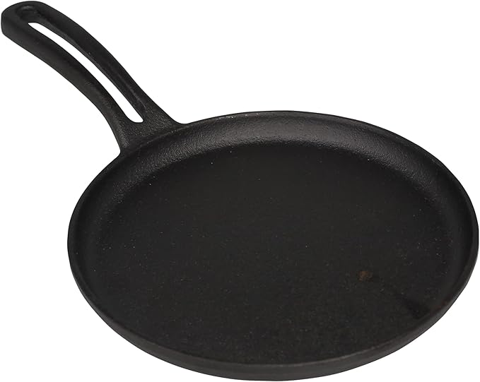 Mirro 6.5'' Cast Iron Mini Griddle, Preseasoned Oven Safe