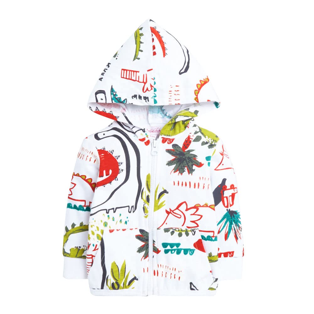 Hopscotch Boys Cotton All-Over Print T-shirt with Jacket and Pants Set In Green Color For Ages 2-3 Years 4