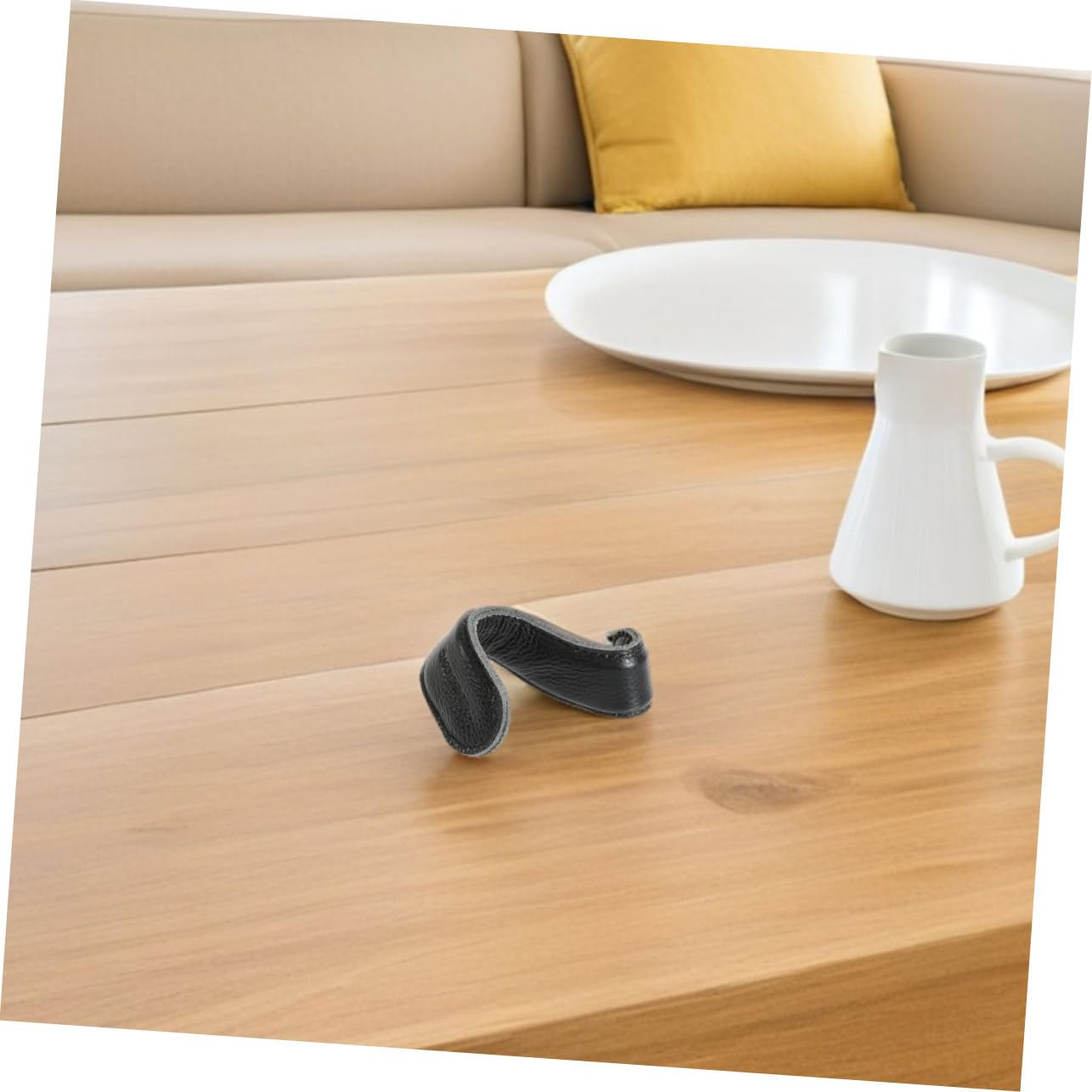 ibasenice Correa de Cuero Negro para Empuñaduras de Trombón en Forma de S Protector de Mano Cómodo para Práctica y Soporte del Deslizamiento en Instrumentos Musicales