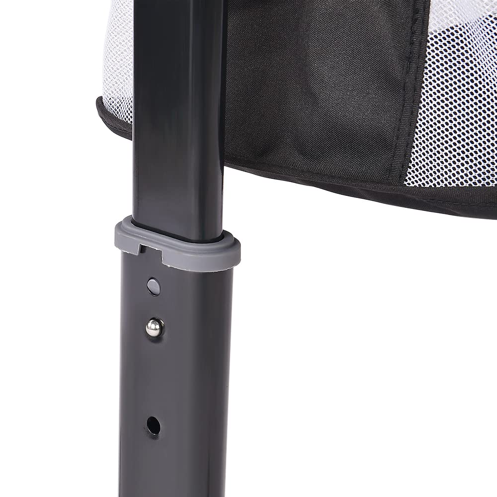 3 in 1 Berceau Cododo avec Matelas et Moustiquaire, Hauteur en Réglable 71 à 88 cm, Lit pour Bébés de 1 à 36 Mois, Mobile Chambre Bébé, Charge Jusqu'à 60 kg, 93×57×(71-88) cm (Noir)