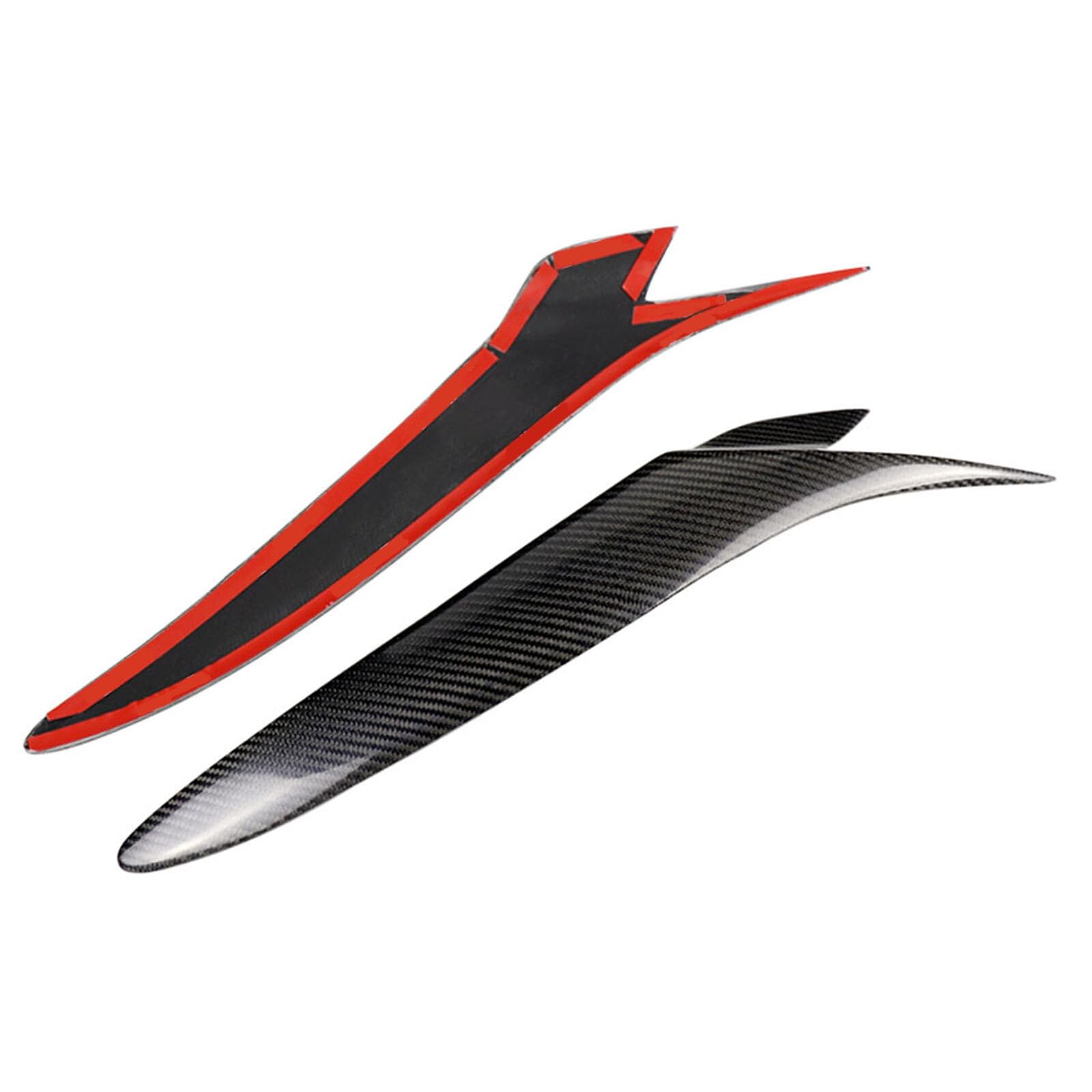2 sztuki włókna węglowego, naklejka na przedni reflektor, wykończenie brwi, osłona brwi, pokrywa lampy, Compatible With Mazdy, RX-8 Coupe 2004, 2005, 2006, 2007 i 2008