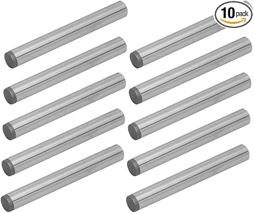POWERTEC 71476 Hardened Steel Dowel Pins 1/4 Inch | Heat Treated and Precisely Shaped for Accurate Alignment – 10 pack