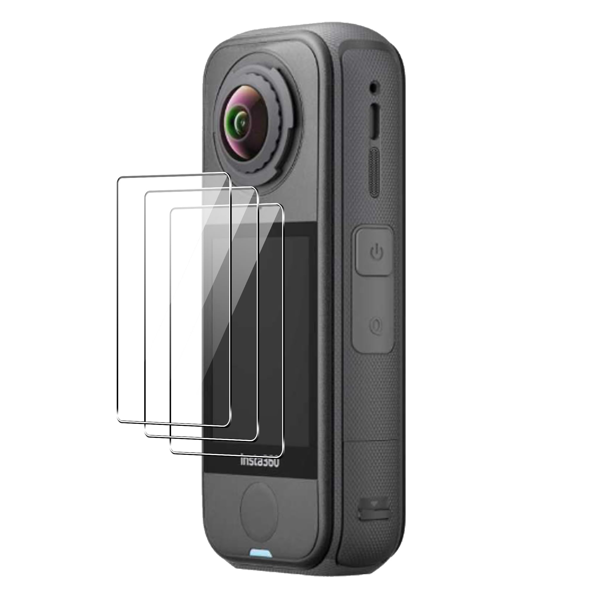 3 Pezzi Vetro Temperato Per Insta360 X4 Air | 9H Antigraffio, 0.26mm Ultra Trasparente E Anti-Impronte