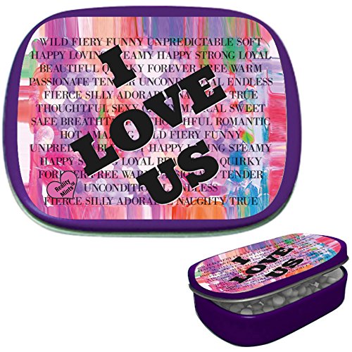 Miniatura 3 de Gears Out I Love Us Mints - Lata de menta con diseño romántico y llamativo, caramelos novedosos para mujeres, mentas de aliento de gaulteria, sin